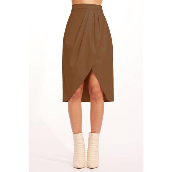 NEW EVA FRANCO joyce skirt in light brown - Picture 1 of 1
